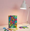 Happy Flower Graffiti Spiral Notebook – Colorful Smiley Doodle Journal